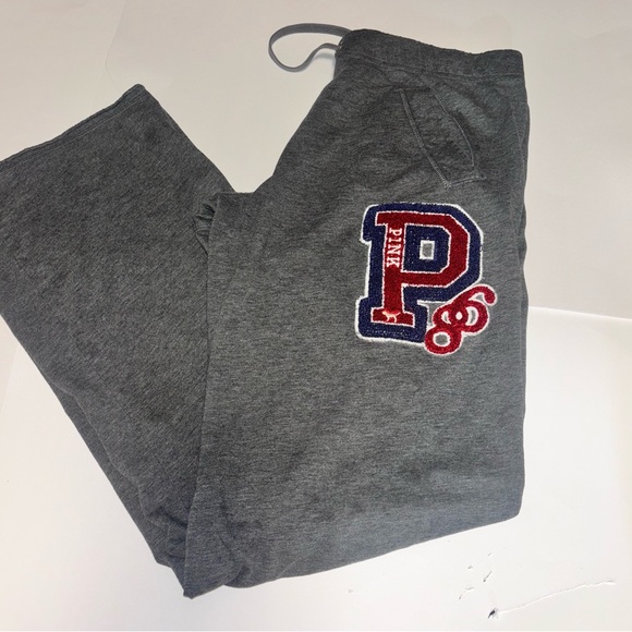 RARE! Victoria’s Secret PINK University of PINK ‘boyfriend’ sweatpants sz small - Picture 1 of 6